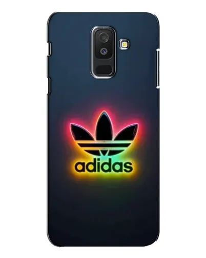 Чехол для Samsung Galaxy A6 Plus 2018 (A605) с картинкой «Неоновый Adidas»