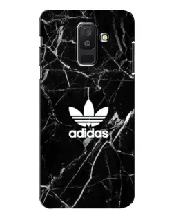 Чехол для Samsung Galaxy A6 Plus 2018 (A605) с картинкой «Белый мрамор Adidas»