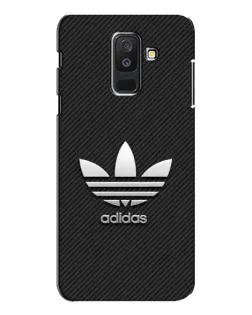 Чехол для Samsung Galaxy A6 Plus 2018 (A605) с картинкой «Adidas Карбоновая текстура»