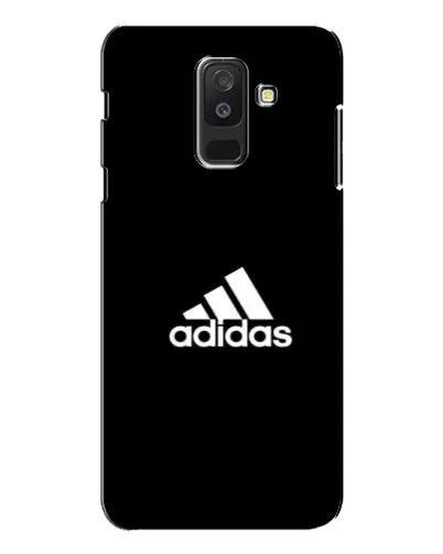 Чехол для Samsung Galaxy A6 Plus 2018 (A605) с картинкой «Черная классика Adidas»