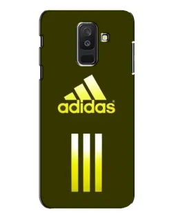 Чехол для Samsung Galaxy A6 Plus 2018 (A605) с картинкой «Оливковый градиент Adidas»
