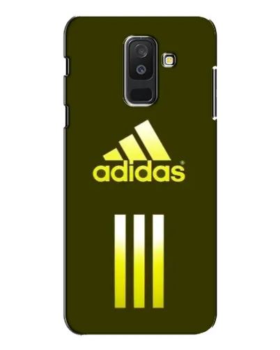 Чехол для Samsung Galaxy A6 Plus 2018 (A605) с картинкой «Оливковый градиент Adidas»