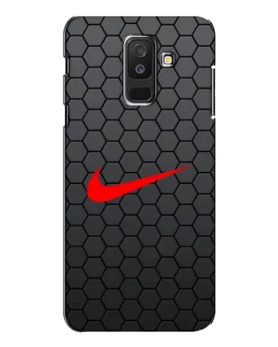 Чехол для Samsung Galaxy A6 Plus 2018 (A605) с картинкой «Nike — карбоновая сетка»