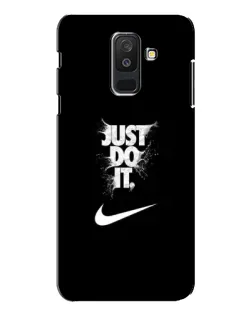 Чехол для Samsung Galaxy A6 Plus 2018 (A605) с картинкой «Текстовый принт Nike»