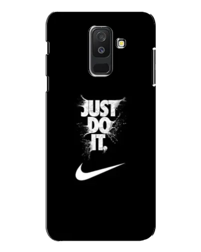 Чехол для Samsung Galaxy A6 Plus 2018 (A605) с картинкой «Текстовый принт Nike»