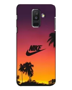 Чехол для Samsung Galaxy A6 Plus 2018 (A605) с картинкой «Nike на закате солнца»