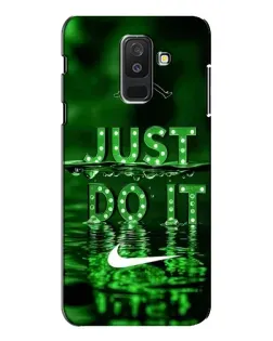 Чехол для Samsung Galaxy A6 Plus 2018 (A605) с картинкой «Зеленый неоновый Nike»