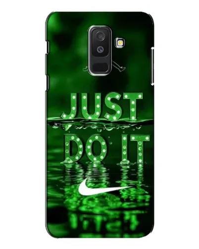 Чехол для Samsung Galaxy A6 Plus 2018 (A605) с картинкой «Зеленый неоновый Nike»