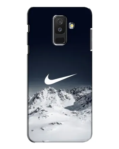 Чехол для Samsung Galaxy A6 Plus 2018 (A605) с картинкой «Nike — зимние горы»