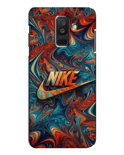 Чехол для Samsung Galaxy A6 Plus 2018 (A605) с картинкой «Nike в абстракции»