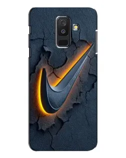 Чехол для Samsung Galaxy A6 Plus 2018 (A605) с картинкой «Объемный логотип Найк»