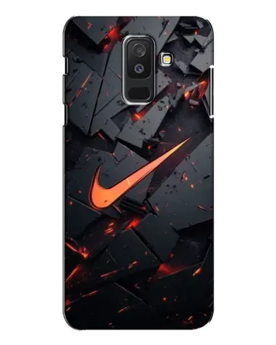 Чехол для Samsung Galaxy A6 Plus 2018 (A605) с картинкой «Nike — эффект разломов»