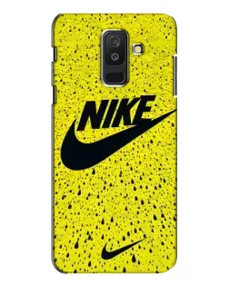 Чехол для Samsung Galaxy A6 Plus 2018 (A605) с картинкой «Желтый текстурный Nike»