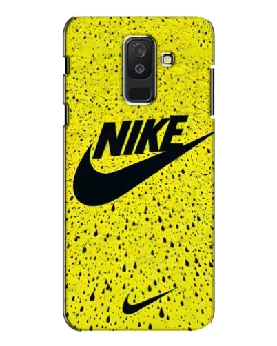 Чехол для Samsung Galaxy A6 Plus 2018 (A605) с картинкой «Желтый текстурный Nike»