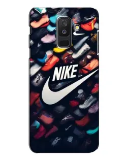 Чехол для Samsung Galaxy A6 Plus 2018 (A605) с картинкой «Коллекция кроссовок Nike»