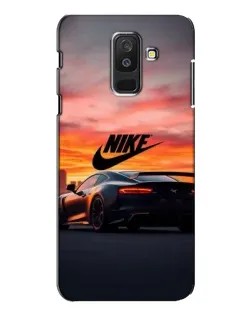 Чехол для Samsung Galaxy A6 Plus 2018 (A605) с картинкой «Nike и суперкар»