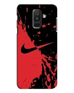 Чохол для Samsung Galaxy A6 Plus 2018 (A605) з картинкою «Червоні бризки Nike»