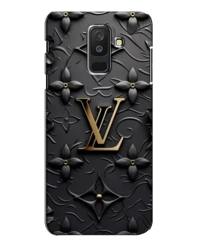 Чехол для Samsung Galaxy A6 Plus 2018 (A605) с картинкой «Кожаная текстура LV»