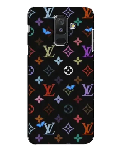 Чехол для Samsung Galaxy A6 Plus 2018 (A605) с картинкой «Цветная монограмма LV»