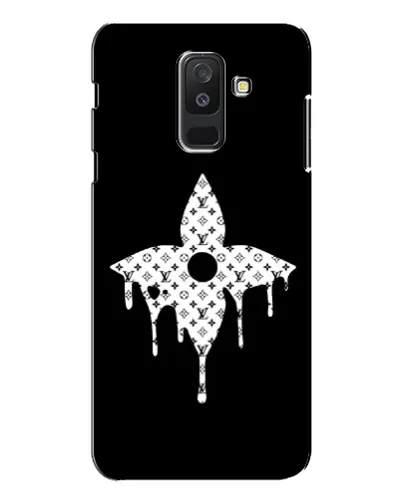 Чехол для Samsung Galaxy A6 Plus 2018 (A605) с картинкой «Цветочная монограмма»