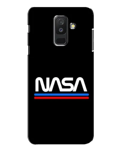 Чехол для Samsung Galaxy A6 Plus 2018 (A605) с картинкой «NASA — классика Red Blue»