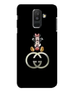 Чехол для Samsung Galaxy A6 Plus 2018 (A605) с картинкой «Минни Маус на лого»