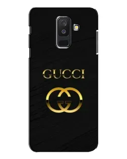 Чехол для Samsung Galaxy A6 Plus 2018 (A605) с картинкой «Золотой логотип Gucci»