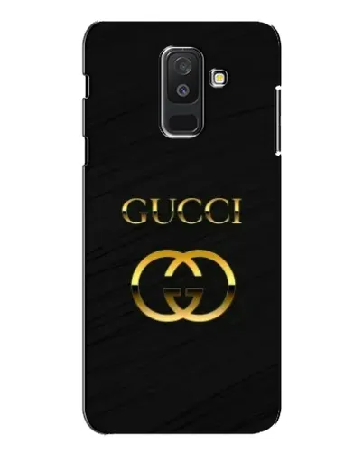 Чехол для Samsung Galaxy A6 Plus 2018 (A605) с картинкой «Золотой логотип Gucci»