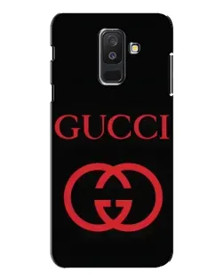 Чехол для Samsung Galaxy A6 Plus 2018 (A605) с картинкой «Gucci — красный логотип»