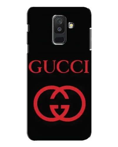 Чехол для Samsung Galaxy A6 Plus 2018 (A605) с картинкой «Gucci — красный логотип»