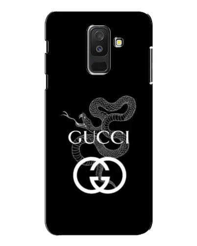 Чехол для Samsung Galaxy A6 Plus 2018 (A605) с картинкой «Gucci — серебряная змея»
