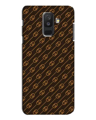 Чехол для Samsung Galaxy A6 Plus 2018 (A605) с картинкой «Gucci — золотые диагонали»