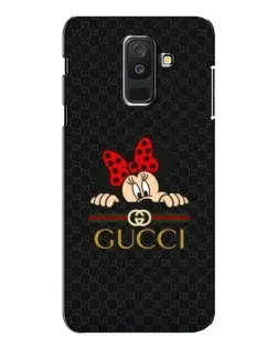 Чехол для Samsung Galaxy A6 Plus 2018 (A605) с картинкой «Минни Маус Gucci — черный»