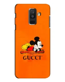 Чохол для Samsung Galaxy A6 Plus 2018 (A605) з картинкою «Міккі Маус Gucci — помаранч»