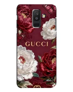 Чохол для Samsung Galaxy A6 Plus 2018 (A605) з картинкою «Gucci — бордові троянди»