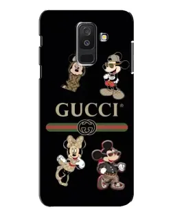 Чохол для Samsung Galaxy A6 Plus 2018 (A605) з картинкою «Gucci — герої Disney та монограма»