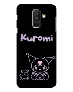 Чехол для Samsung Galaxy A6 Plus 2018 (A605) с картинкой «Kuromi — черный минимализм» Чехол для Samsung Galaxy A6 Plus 2018 (A605) с картинкой «Kuromi — черный минимализм»