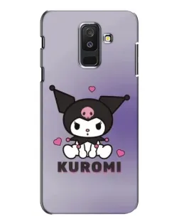 Чехол для Samsung Galaxy A6 Plus 2018 (A605) с картинкой «Kuromi — фиолетовый арт»