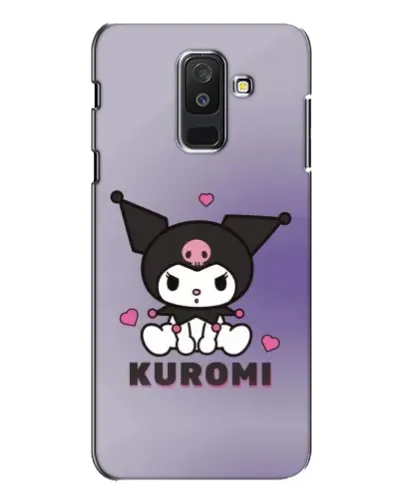 Чехол для Samsung Galaxy A6 Plus 2018 (A605) с картинкой «Kuromi — фиолетовый арт»
