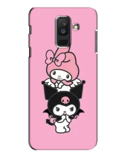 Чехол для Samsung Galaxy A6 Plus 2018 (A605) с картинкой «My Melody и Kuromi»