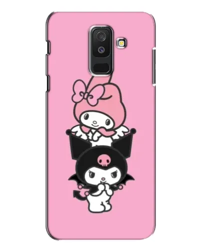 Чехол для Samsung Galaxy A6 Plus 2018 (A605) с картинкой «My Melody и Kuromi»