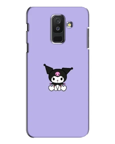 Чехол для Samsung Galaxy A6 Plus 2018 (A605) с картинкой «Kuromi — фиолетовый минимализм»
