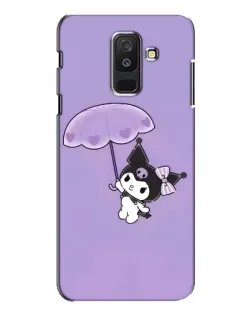 Чехол для Samsung Galaxy A6 Plus 2018 (A605) с картинкой «Kuromi с зонтиком»