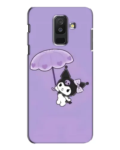 Чехол для Samsung Galaxy A6 Plus 2018 (A605) с картинкой «Kuromi с зонтиком»