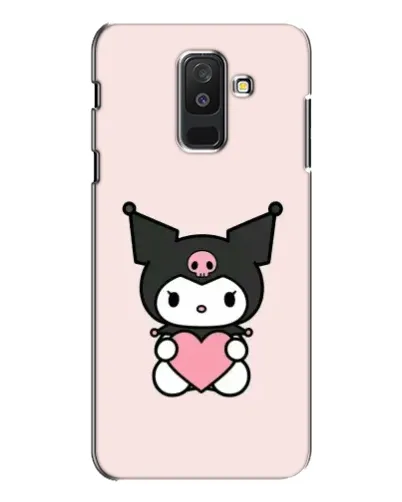 Чехол для Samsung Galaxy A6 Plus 2018 (A605) с картинкой «Kuromi и сердце»