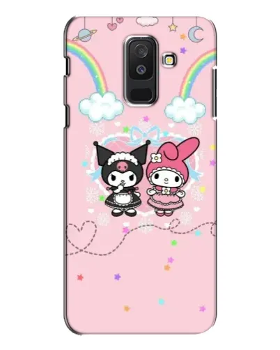 Чехол для Samsung Galaxy A6 Plus 2018 (A605) с картинкой «My Melody и Kuromi»