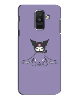Чехол для Samsung Galaxy A6 Plus 2018 (A605) с картинкой «Kuromi на лиловом фоне»