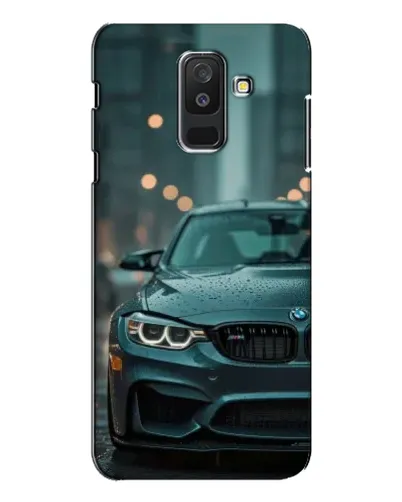 Чохол для Samsung Galaxy A6 Plus 2018 (A605) з картинкою «BMW у вогнях міста»