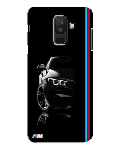 Чохол для Samsung Galaxy A6 Plus 2018 (A605) з картинкою «Силует BMW в темряві»