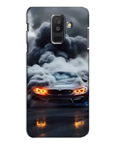 Чохол для Samsung Galaxy A6 Plus 2018 (A605) з картинкою «BMW у диму»